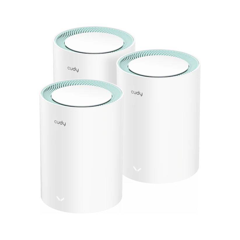 Cudy M1300(3-Pack) 2.0 Гигабитная Mesh-система Wi-Fi AC1200, 2,4/5 ГГц, до 1167 Мбит/с, 2x1 Гбит/с, Cudy Mesh, MU-MIMO