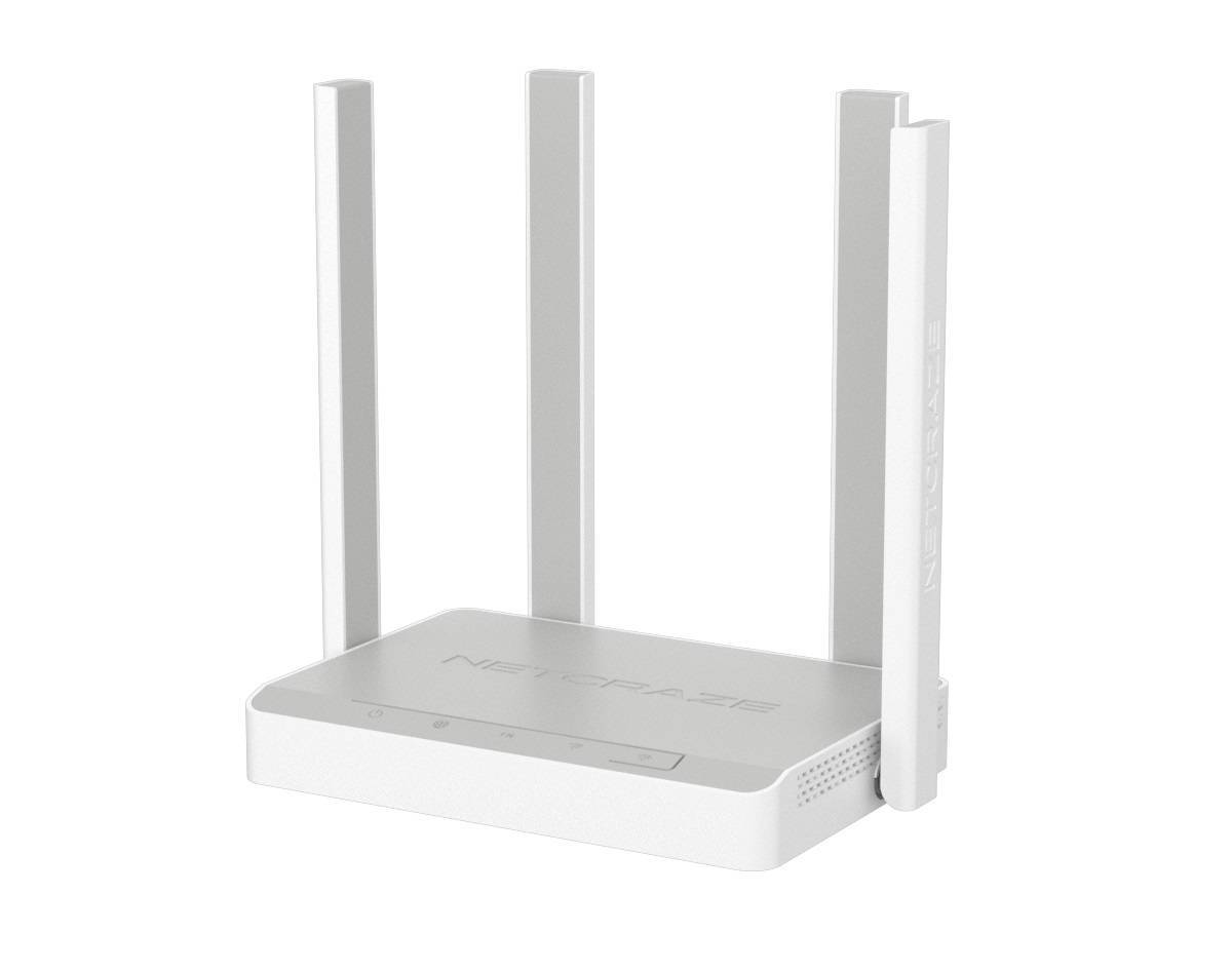 Netcraze Viva (NC-1913) Гигабитный интернет-центр с Mesh Wi-Fi 5 AC1200, 4-портовым Smart-коммутатором
