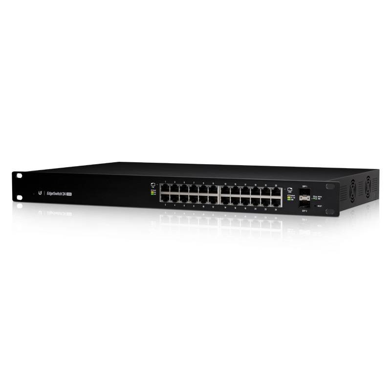 Ubiquiti ES-24-250W Коммутатор EdgeSwitch 24 250W, RJ45 24х1 Гбит/с, 2хSFP, PoE 250 Вт