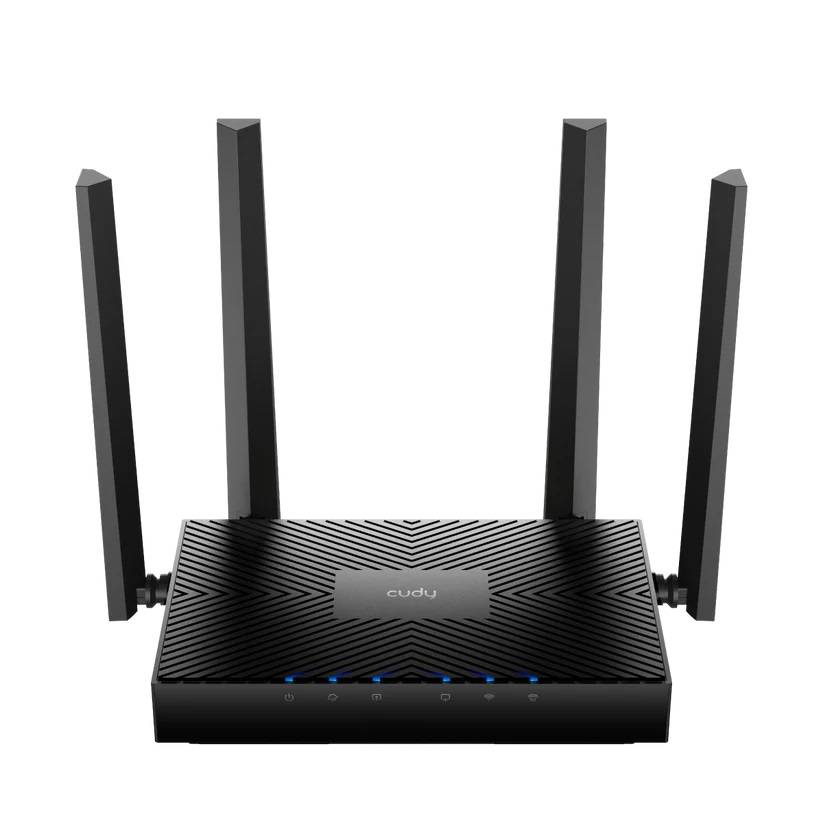 Cudy WR3000E 2.0 Гигабитный роутер Wi-Fi 6 AX3000, 2,4/5 ГГц, до 2976 Мбит/с, 5x1 Гбит/с, IPv6, 4 антенны, черный