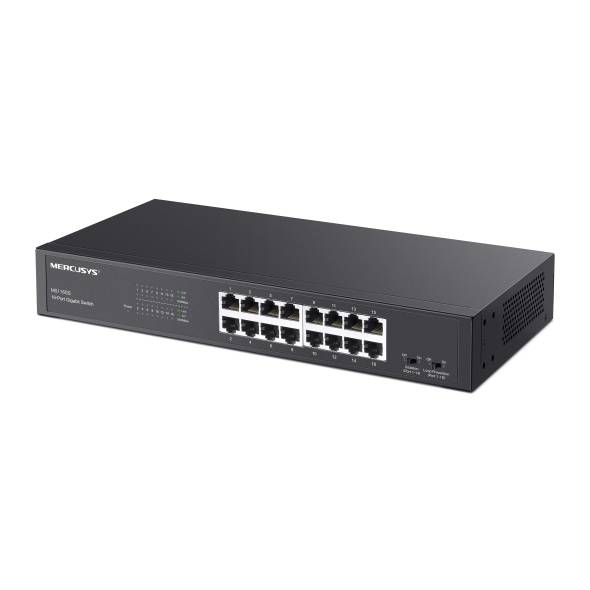 Mercusys MS116GS Коммутатор с 16 гигабитными портами для размещения на столе или в стойке