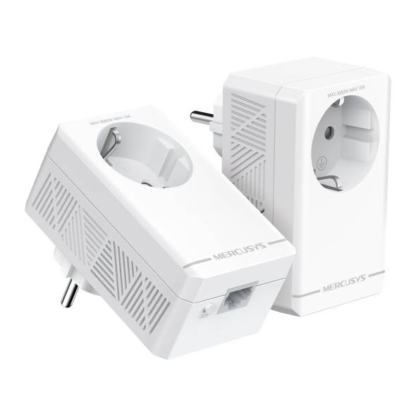 Mercusys MP500P KIT Комплект гигабитных Powerline-адаптеров AV1000 со встроенной розеткой