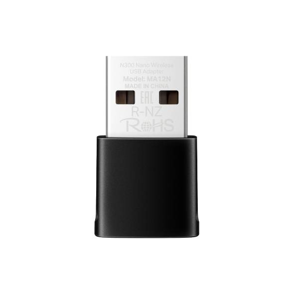 Mercusys MA12N Сверхкомпактный USB‑адаптер с поддержкой Wi-Fi N300