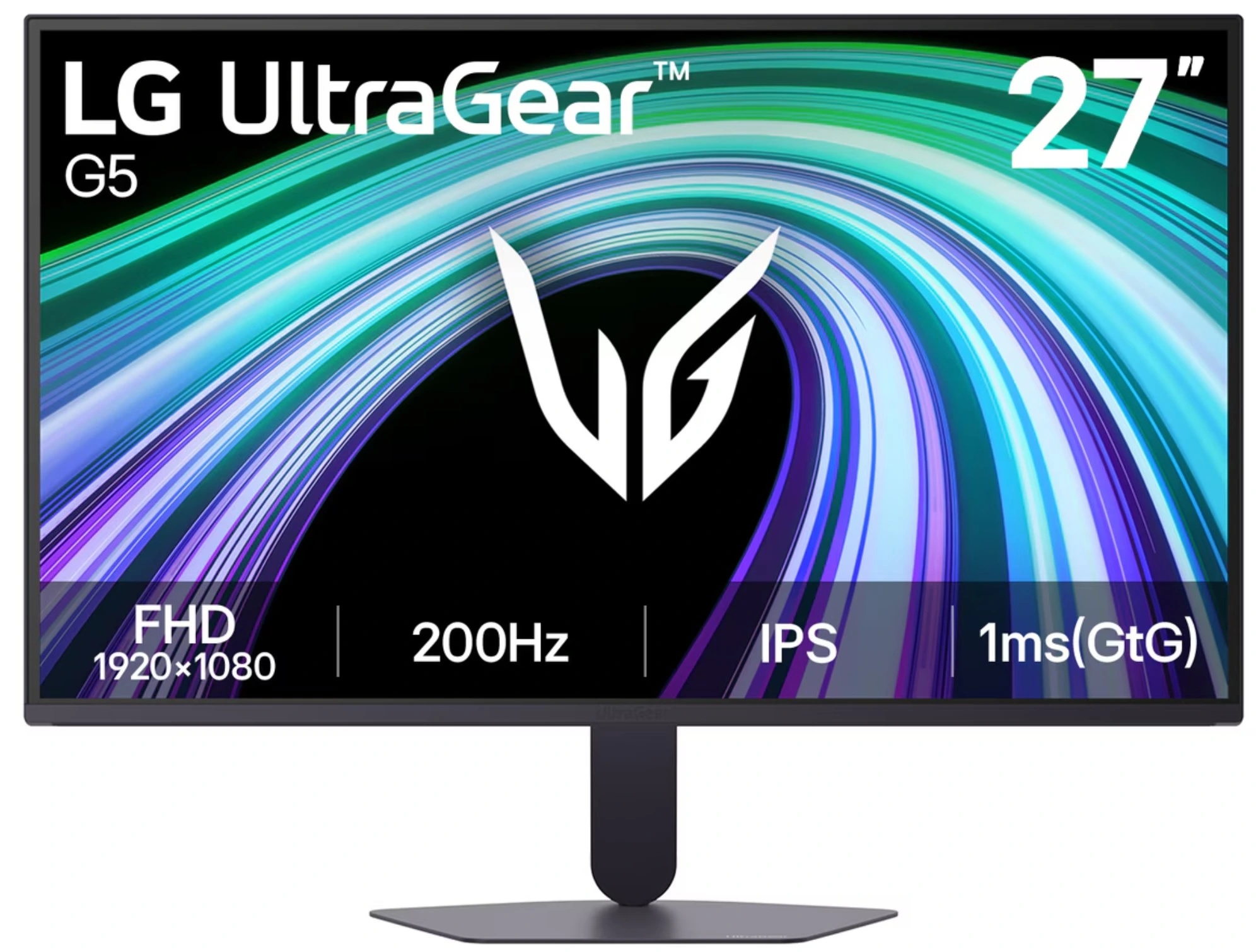 МОНИТОР 27" LG 27G523B-B Black  (IPS, 1920x1080, 1 ms, 200Hz, 178°/178°, 300 cd/m, 1000:1, +2хHDMI 2.0, +DisplayPort 1.4