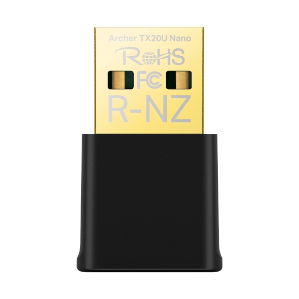 TP-Link Archer TX20U Nano Двухдиапазонный Wi-Fi 6 USB-адаптер AX1800, 2,4/5 ГГц, до 1775 Мбит/с, USB 2.0