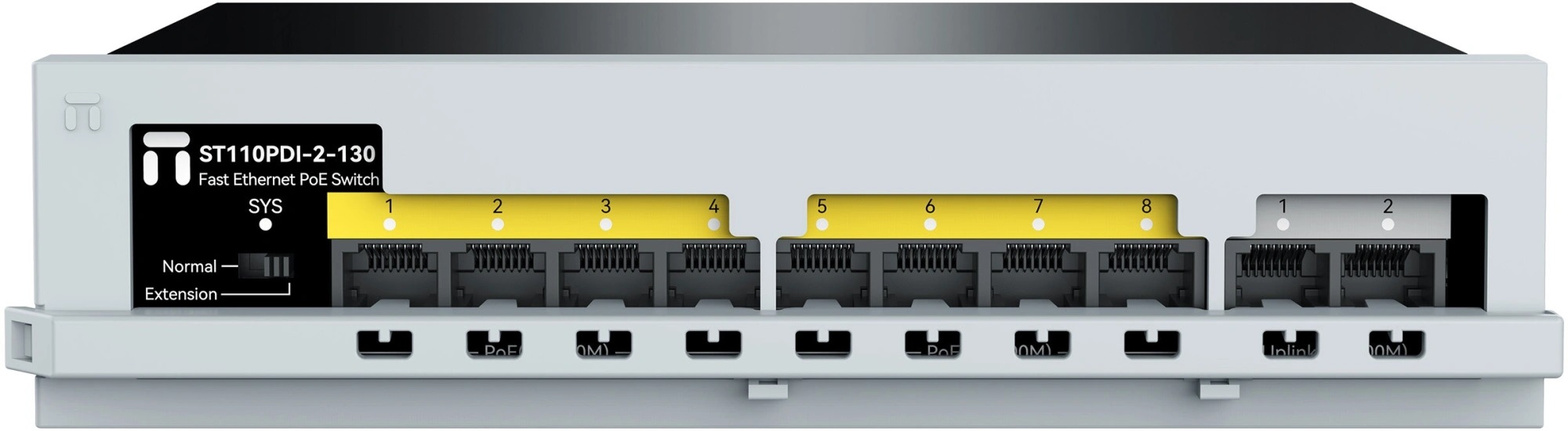 Netis ST110PDI-2-130 Коммутатор неуправляемый (L2), 8x100 Мбит/с, SFP/uplink RJ-45 2x100 Мбит/с, PoE 8x30 Вт (до 130 Вт)