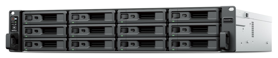 Synology RS2423RP+II Сетевое хранилище 12x2.5"/3.5" SATA, AMD Ryzen V1780B/4x3.35GHz, 8GB DDR4, 2x1 Гбит/с, 1x10 Гбит/с