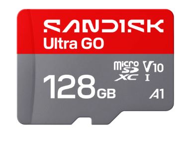 Флеш карта microSD 128GB SanDisk microSDXC Class 10 UHS-I A1 Ultra GO 190MB/s