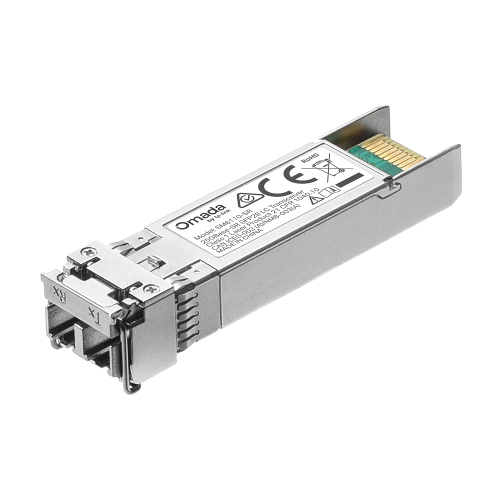 TP-Link SM6110-SR Трансивер SFP28, 25GBase-SR (Duplex LC), 850нм, многомод, OM3 (до 70м)/OM4 (до 100м)