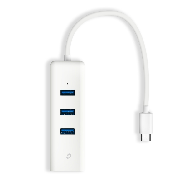 TP-Link UE330C 3-портовый концентратор USB 3.0 Type-C с гигабитным Ethernet-адаптером