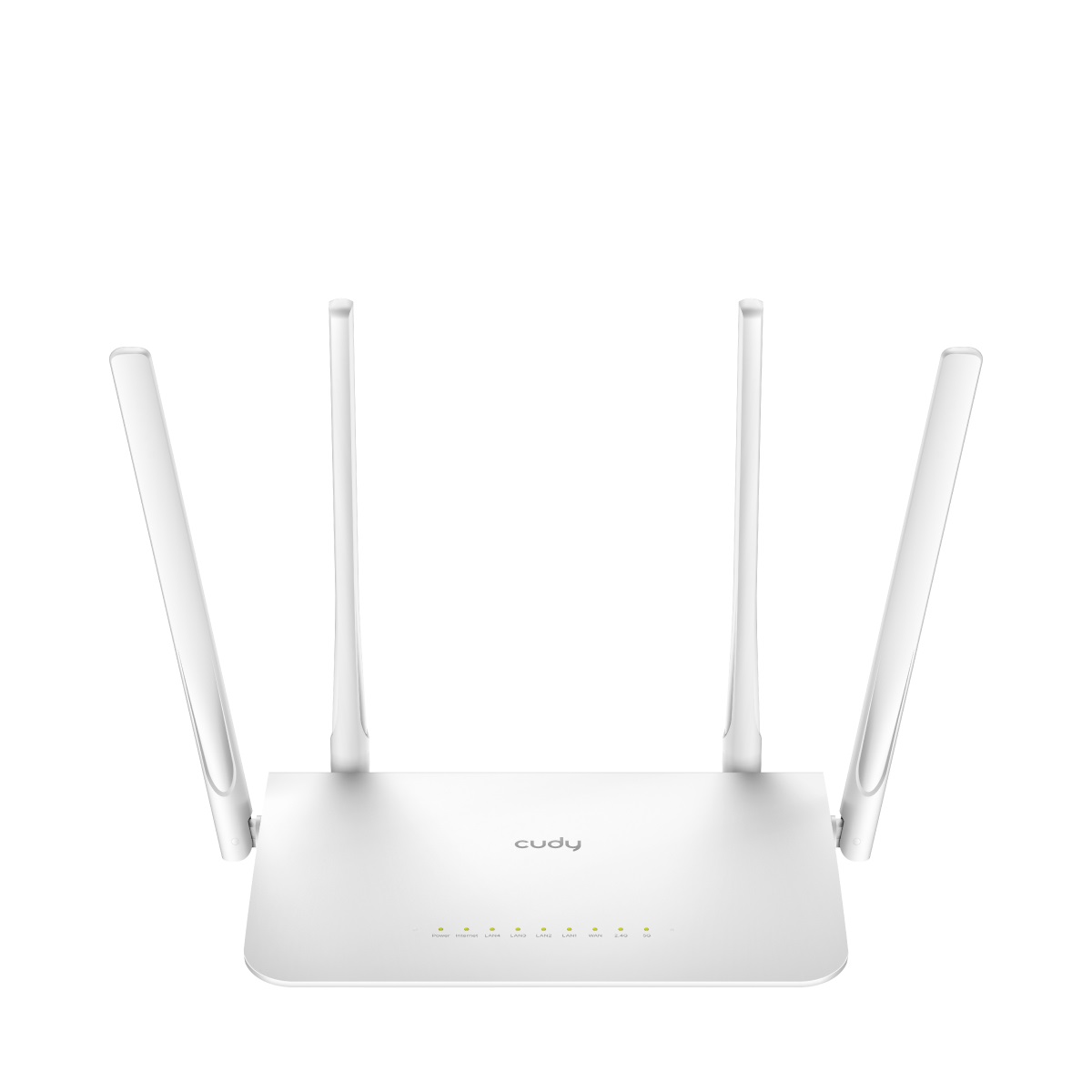 Cudy WR1300 V5.0 Wi-Fi роутер АС1200, 2,4/5 ГГц, до 1167 Мбит/с, 5x1 Гбит/с, MU-MIMO, 4 антенны, белый