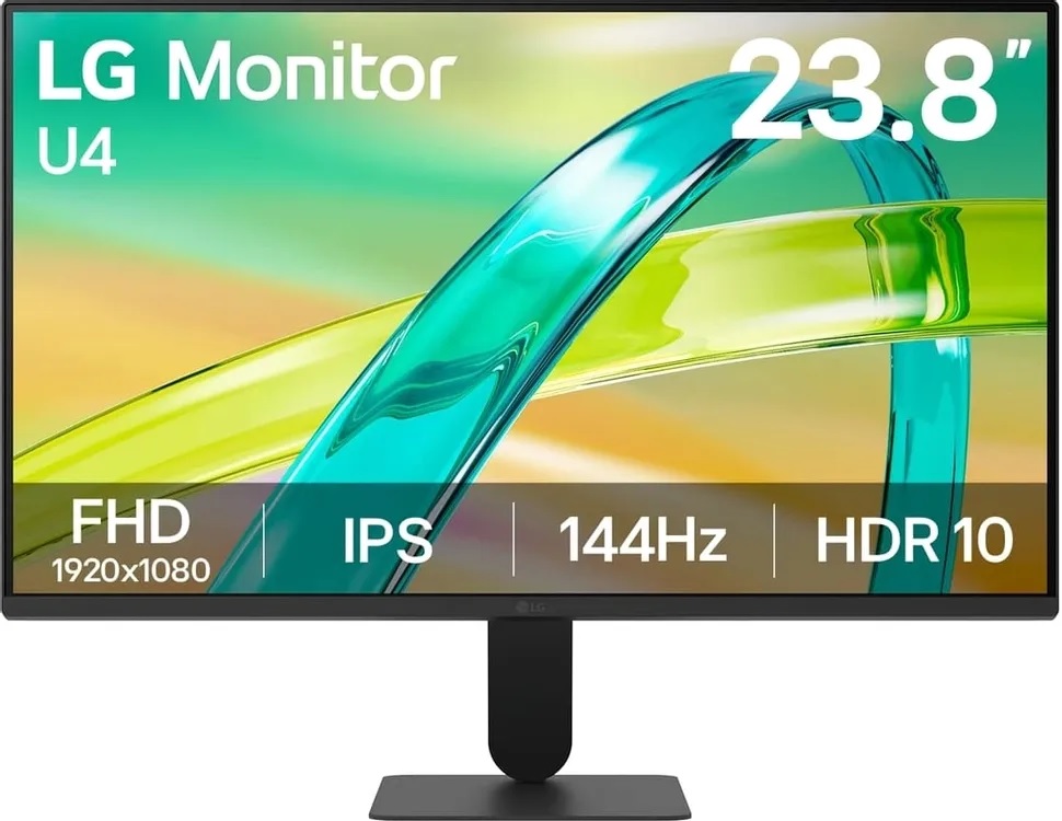 МОНИТОР 23,8" LG 24U411B-B Black (IPS,1920 x1080, 144Hz, 5 ms, 178°/178°, 250 cd/m, 1500:1, +HDMI 2.0, +D-Sub)