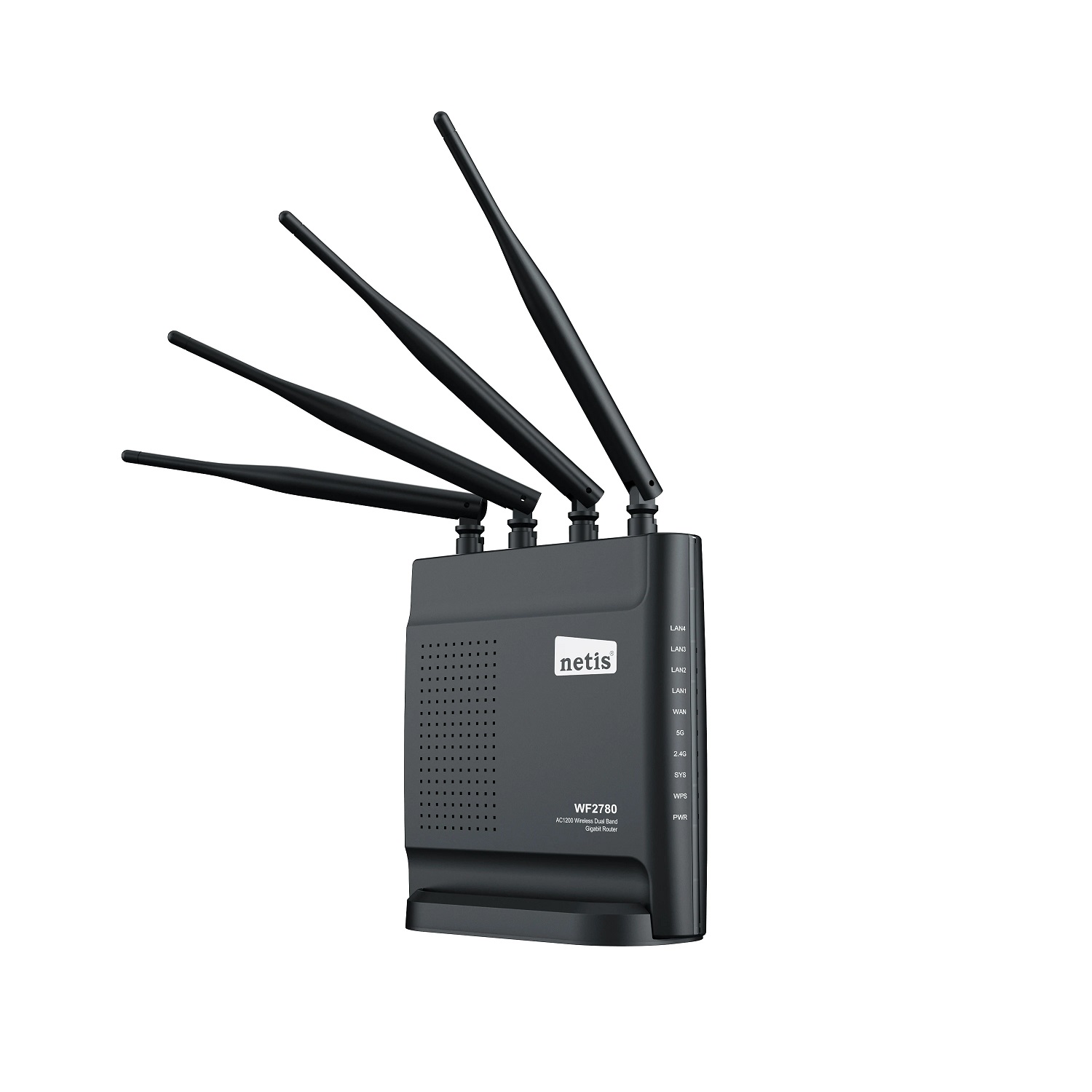 Netis WF2780 Двухдиапазонный гигабитный роутер WiFi 5 AC1200, 2,4/5 ГГц, до 1167 Мбит/с, WAN 1x1 Гбит/с, LAN 4x1 Гбит/с