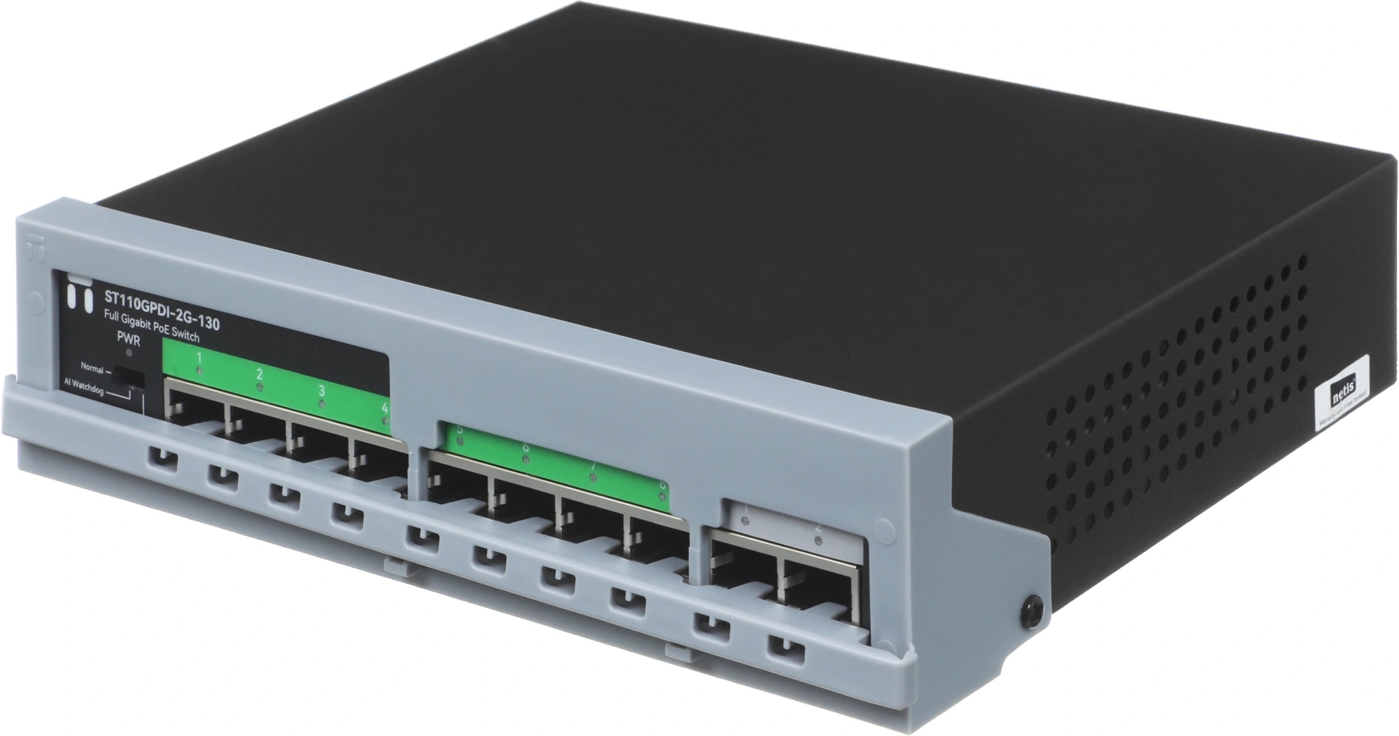 Netis ST110GPDI-2G-130 Коммутатор неуправляемый PoE+, L2, 10x1 Гбит/с, PoE+ 8х30 Вт (до 120Вт)