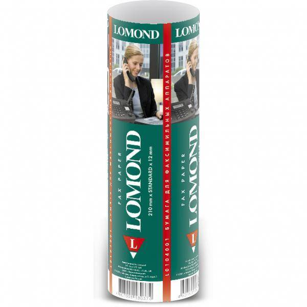 Термобумага LOMOND для факса, 210ммx30мx12мм