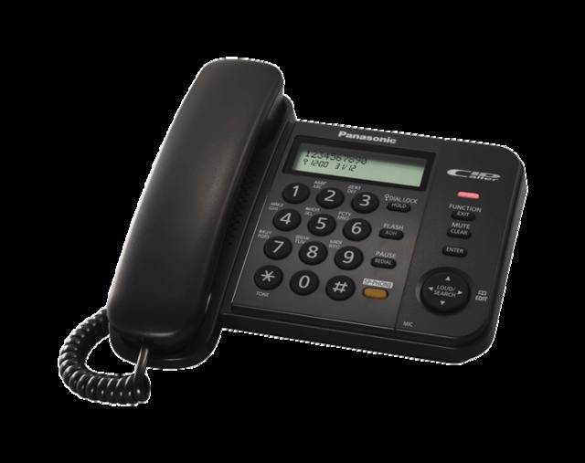 Телефон Panasonic KX-TS2358RUB (черный)