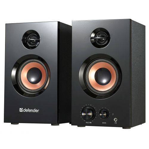 Defender Активная система 2.0  AURORA S20 Дер.корпус, 2*10W, bass treble.