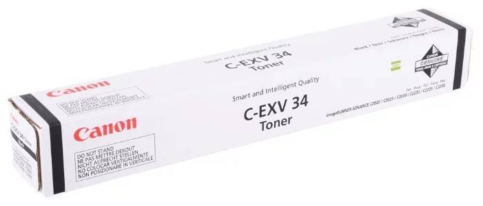 Тонер CANON C-EXV34 BK чёрный,  23 000 страниц