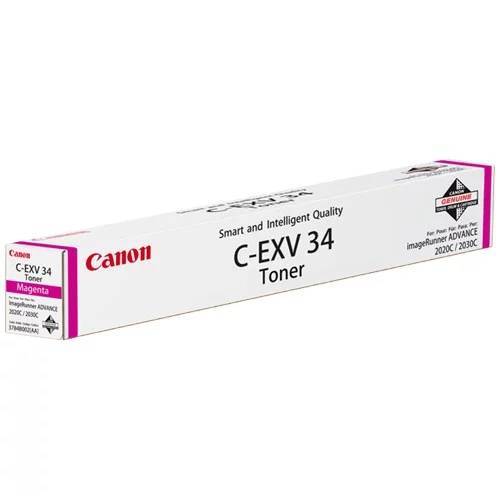 Тонер CANON C-EXV34 M пурпурный,  19 000 страниц