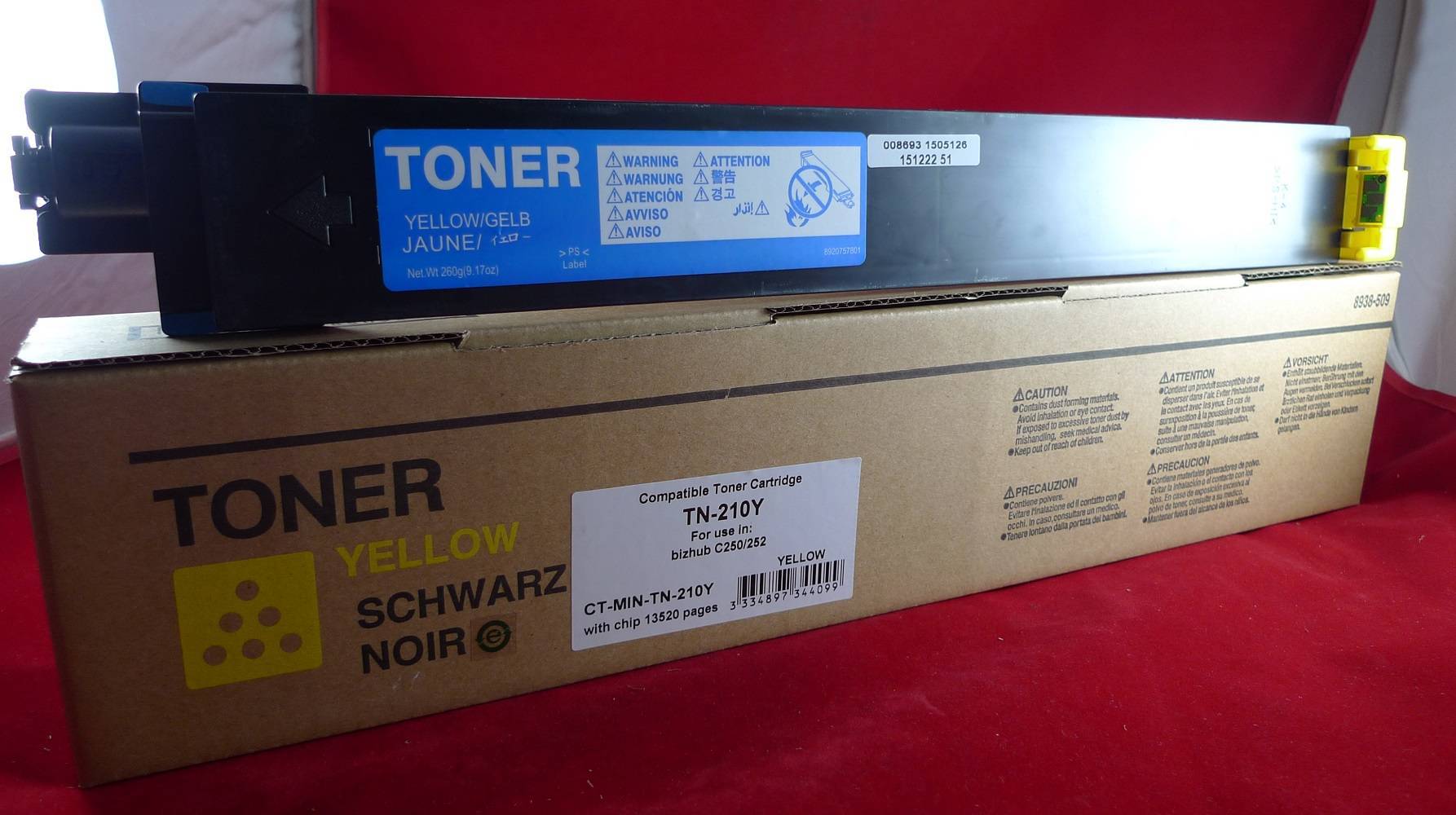 Тонер Konica-Minolta bizhub C250/252 TN-210Y yellow 12K ELP Imaging®