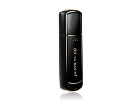 Флеш накопитель 16GB Transcend JetFlash 350, USB 2.0, Черный