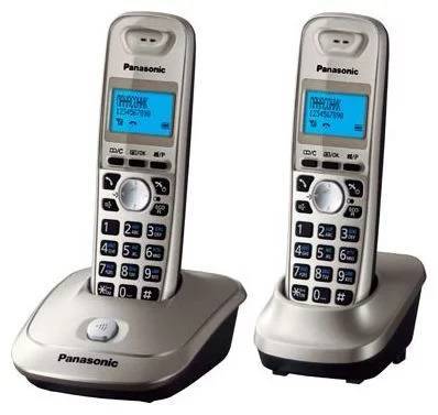 Р/телефон Panasonic KX-TG2512RUN (платиновый, 2 трубки)