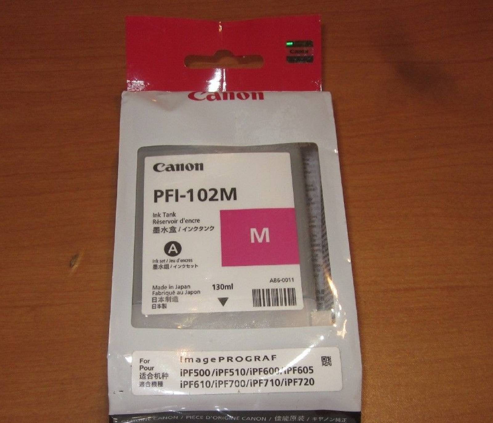 Картридж CANON PFI-102 M пурпурный,  130 мл