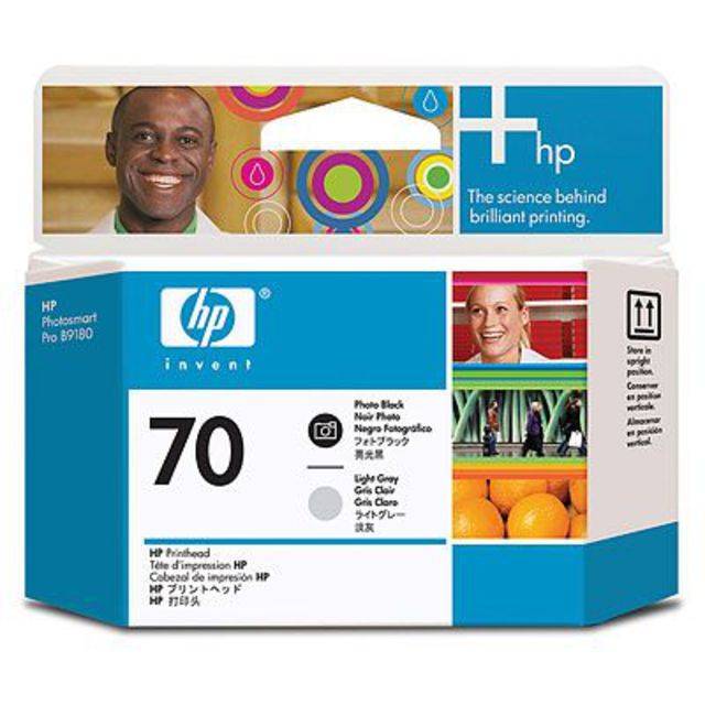 Печатающая головка HP 70 черная фото и светло-серая (16000 стр)