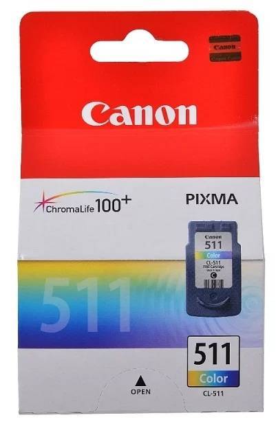 Картридж CANON CL-511 цветной, 9 мл, 244 страниц